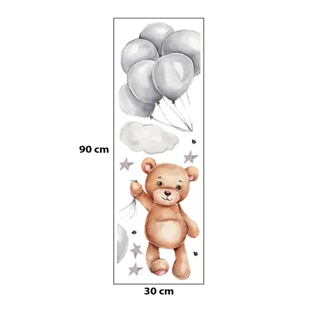 SIPO lipdukas sienoms me&scaron;ka balionai 50x67cm WS63036 &ndash; nuotrauka 7