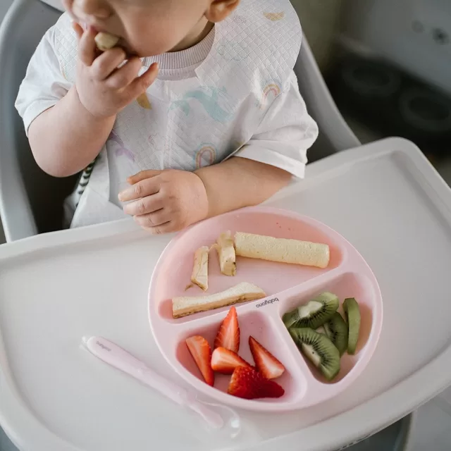 BabyOno lėk&scaron;tutė silikoninė neslystanti rožinė 1482/02 &ndash; nuotrauka 3