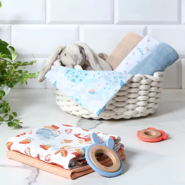 BabyOno vystyklai medvilniniai 3 vnt, oranžiniai 348/09 &ndash; nuotrauka 7