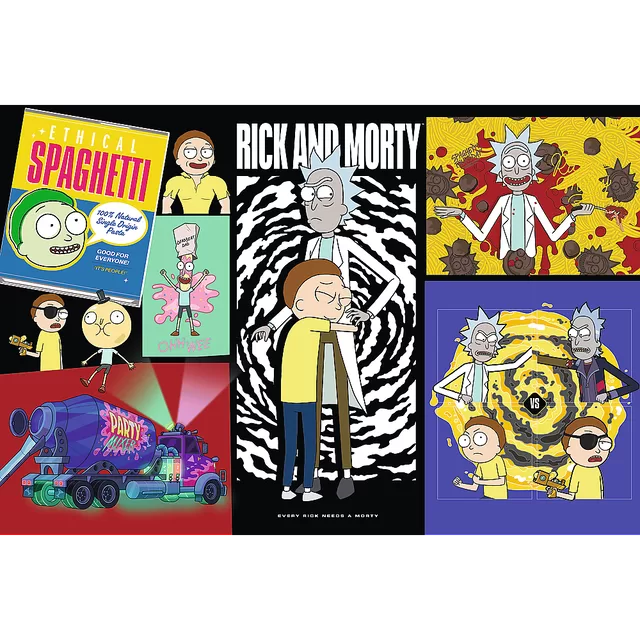 TREFL SUPERMAN dėlionė &bdquo;Rick and Morty&ldquo;, 300 det. &ndash; nuotrauka 2
