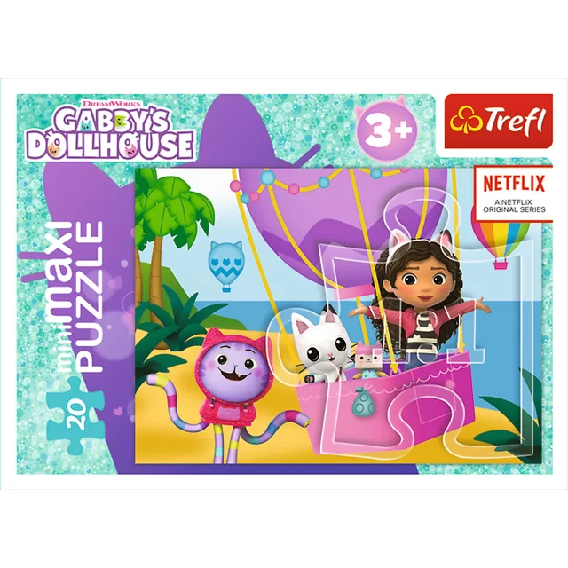 GABBY&acute;S DOLLHOUSE TREFL mini maxi dėlionė 20 det. &ndash; nuotrauka 7