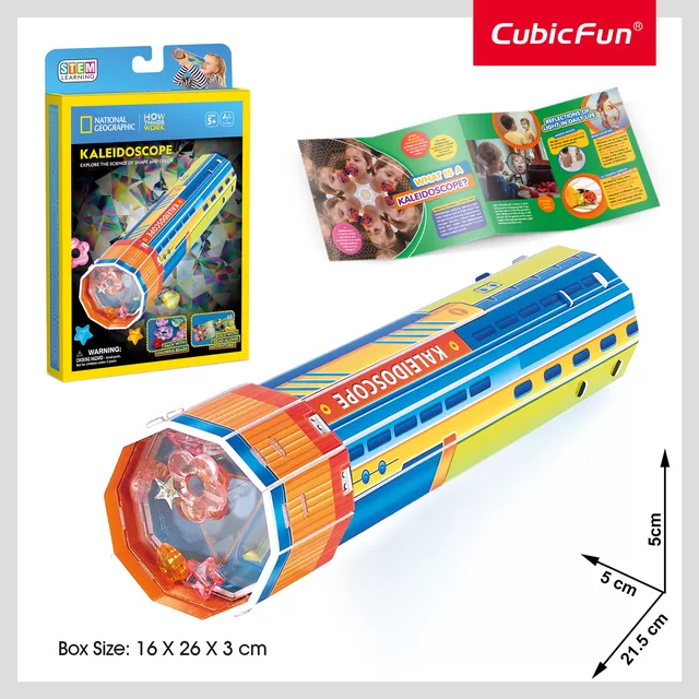 CUBIC FUN National Geographic 3D-palapeli "Kaleidoskopas" &ndash; nuotrauka 4