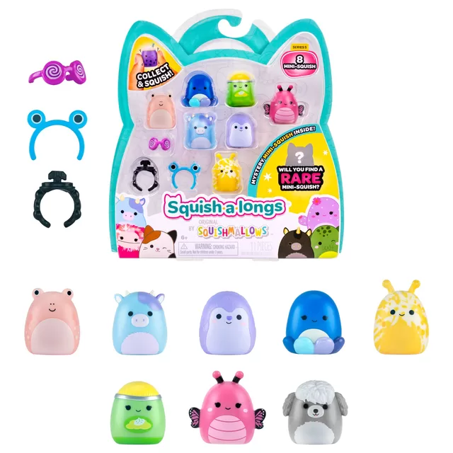 SQUISHMALLOWS SQUISH-A-LONGS Herojai, 8 vnt., 2,5 cm &ndash; nuotrauka 10