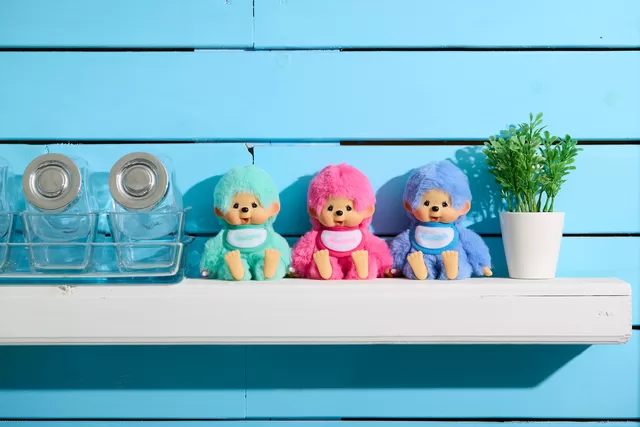 MONCHHICHI Spalvinga beždžionėlė, 14 cm &ndash; nuotrauka 2