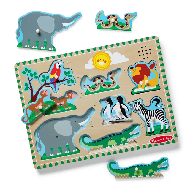 MELISSA & DOUG playset Zoo Animal Sound Puzzle &ndash; nuotrauka 2