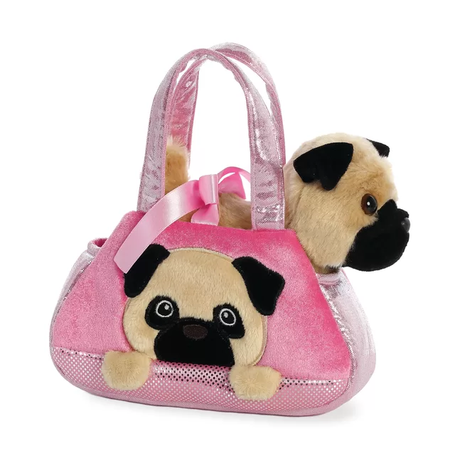 FANCY PALS AURORA Pliu&scaron;inis mopsas rankinėje, 20 cm &ndash; nuotrauka 3