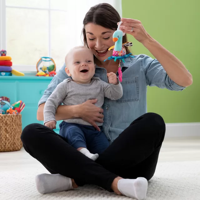 Lamaze pakabinamas lavinamasis žaislas GULBĖ Mini Clip & Go &ndash; nuotrauka 7