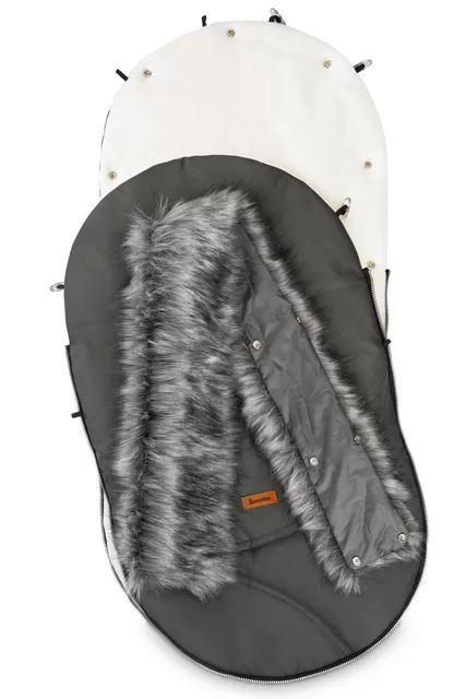 Sensillo vokelis vežimėliui, ESKIMO, 100x46, tamsiai pilkas, 8331 &ndash; nuotrauka 2