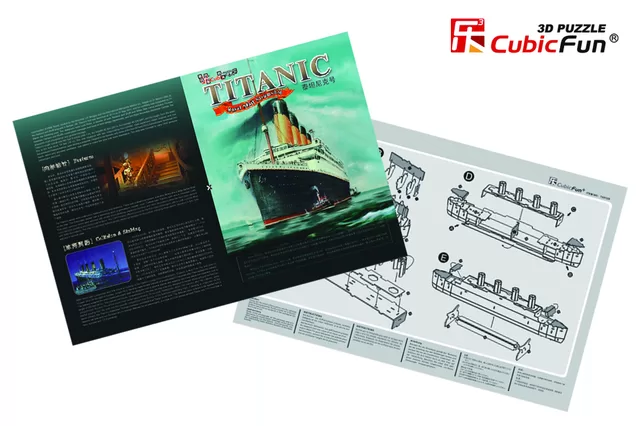 CUBIC FUN CUBICFUN 3D dėlionė &bdquo;Titanikas" &ndash; nuotrauka 2