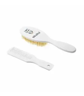 Akuku naturalių &scaron;erių plaukų &scaron;epetys ir &scaron;ukos, A0307-WHITE &ndash; nuotrauka 2