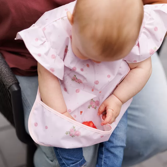 Babyono prijuostė neper&scaron;lampama ki&scaron;ene rožinis 1641/05 &ndash; nuotrauka 5