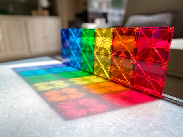 MAGNA-TILES Magnetinis permatomas konstruktorius, 32 det. &ndash; nuotrauka 4