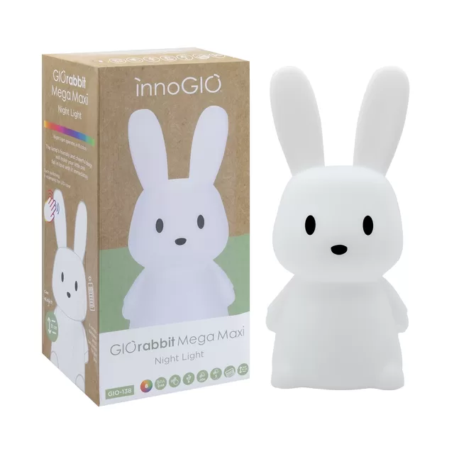 InnoGiO InnoGiO naktinė lempa triu&scaron;is GIOrabbit Mega GIO-138 &ndash; nuotrauka 2