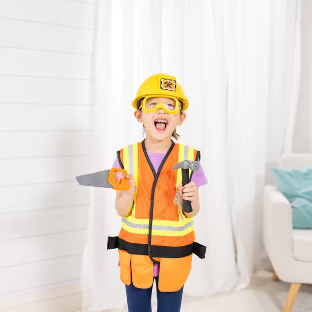 MELISSA & DOUG role play Construction Worker Costume Set &ndash; nuotrauka 3