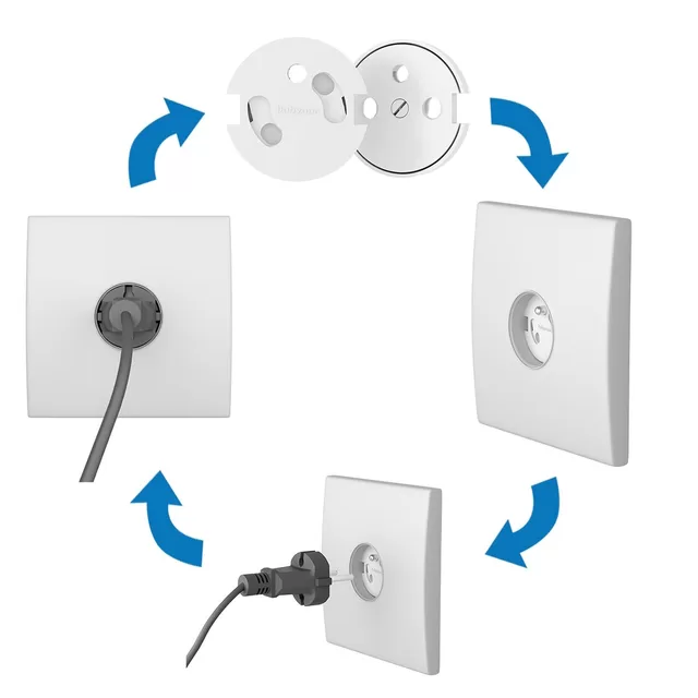 BabyOno apsauga elektros lizdams 6vnt, 962 &ndash; nuotrauka 6