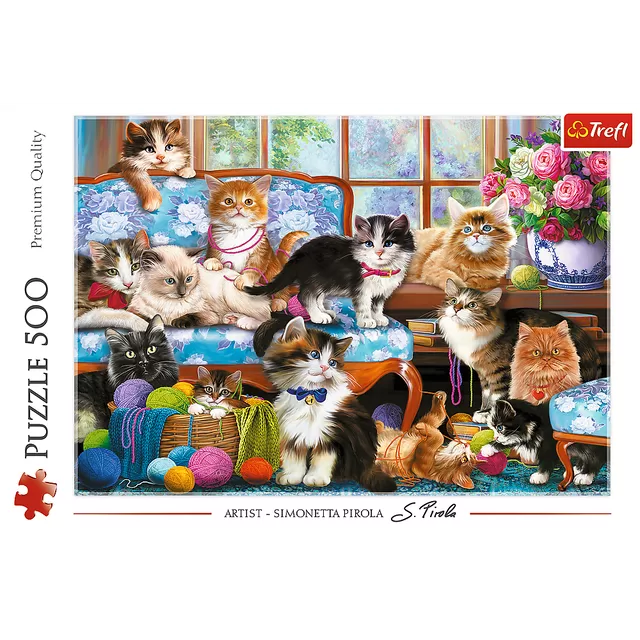 TREFL PUZZLES TREFL Dėlionė &bdquo;Katės&ldquo;, 500 det. &ndash; nuotrauka 3