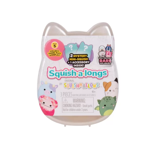 SQUISHMALLOWS SQUISH-A-LONGS Herojai-siurprizai, 2 vnt., 2,5 cm &ndash; nuotrauka 3