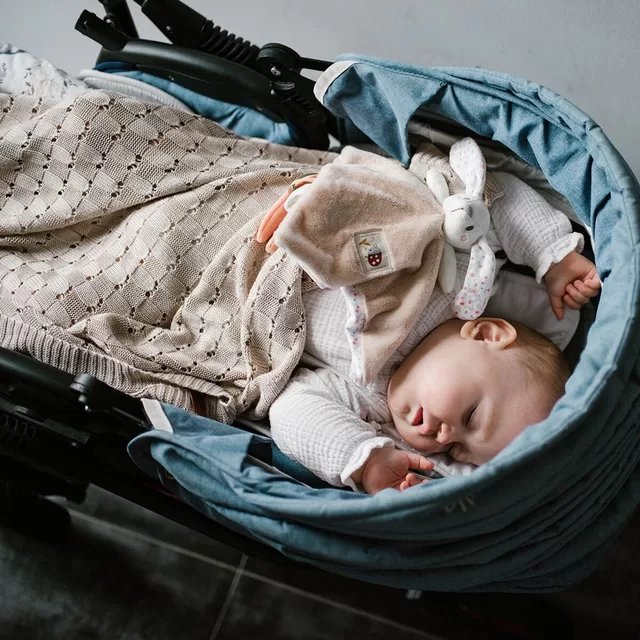 Babyono pledas megztas bambukinis rudas 1479/03 &ndash; nuotrauka 5