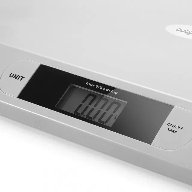 BabyOno elektroninės kūdikių svarstyklės iki 20 kg, PILKOS, 612/02 &ndash; nuotrauka 2