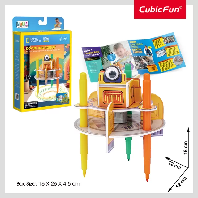 CUBIC FUN National Geographic 3D-palapeli "Pie&scaron;iantis Robotas" &ndash; nuotrauka 2