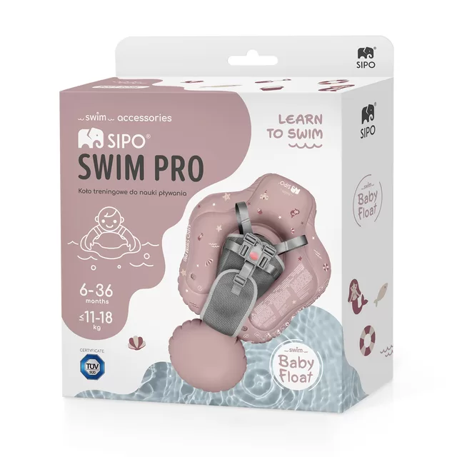 SIPO pripučiamas plaukimo ratas kūdikiams vaikams 6-36 m 11&ndash;18kg rožinis SWM101TR SWM101TR &ndash; nuotrauka 9