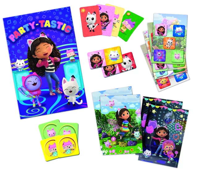 TREFL GABBY&acute;S DOLLHOUSE 8in1 Mix&Play stalo žaidimų rinkinys Gabby&rsquo;s Dollhouse &ndash; nuotrauka 2