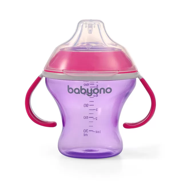 BabyOno nei&scaron;siliejanti gertuvė nuo 6 mėn., mink&scaron;tu snapeliu, NATURAL NURSING, rožinė, 180 ml, 1456 &ndash; nuotrauka 11