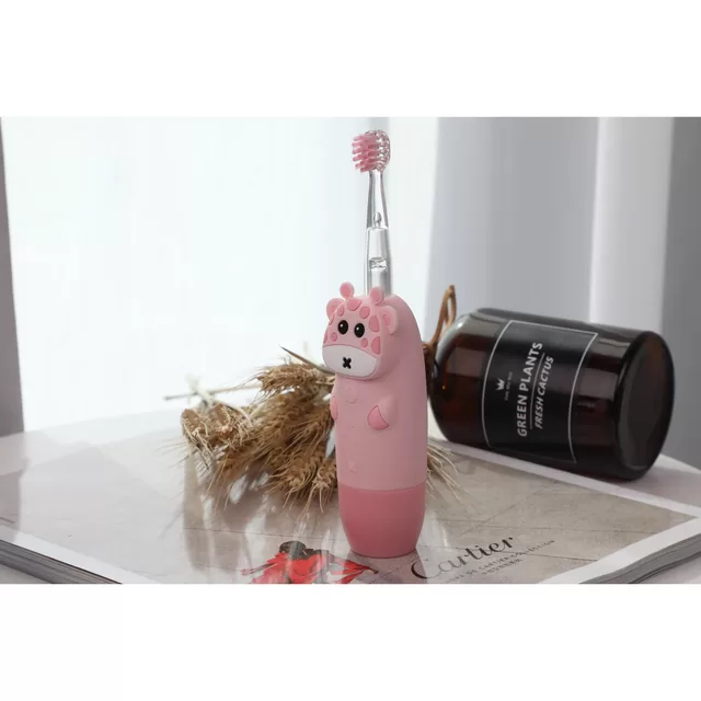 InnoGiO elektrinis dantų &scaron;epetėlis žirafa rožinis GIO-450PINK &ndash; nuotrauka 5