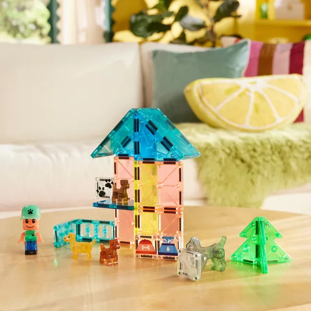 MAGNA-TILES Magnetinis konstruktorius &bdquo;&Scaron;uniukų parkas&ldquo;, 27 det. &ndash; nuotrauka 7