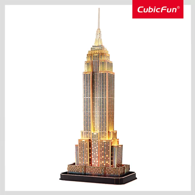 CUBIC FUN CUBICFUN 3D dėlionė &bdquo;Empire State pastatas&ldquo; (LED) &ndash; nuotrauka 3