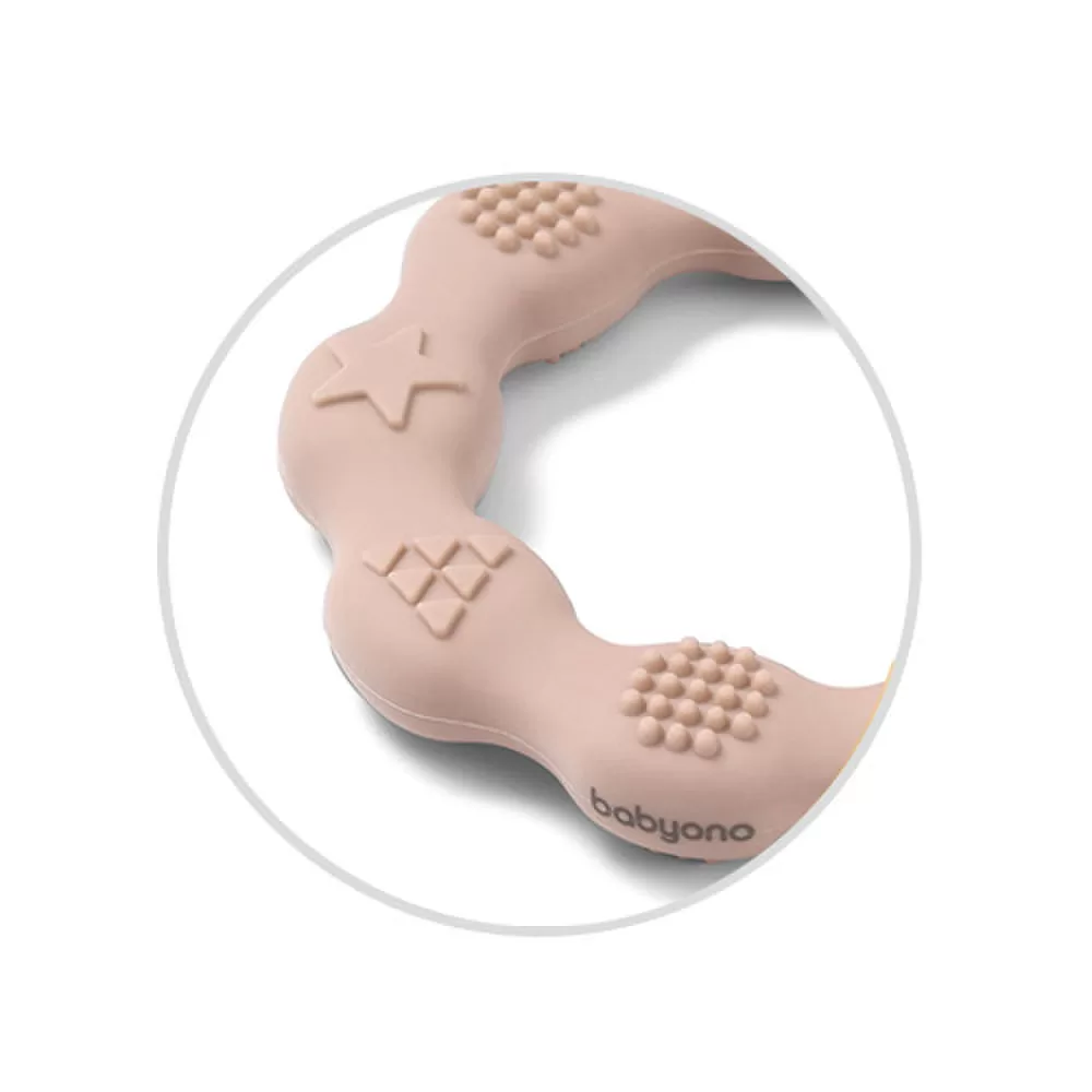 Babyono kramtukas silikoninis žiedas kreminis 825/04 825/01 &ndash; nuotrauka 6