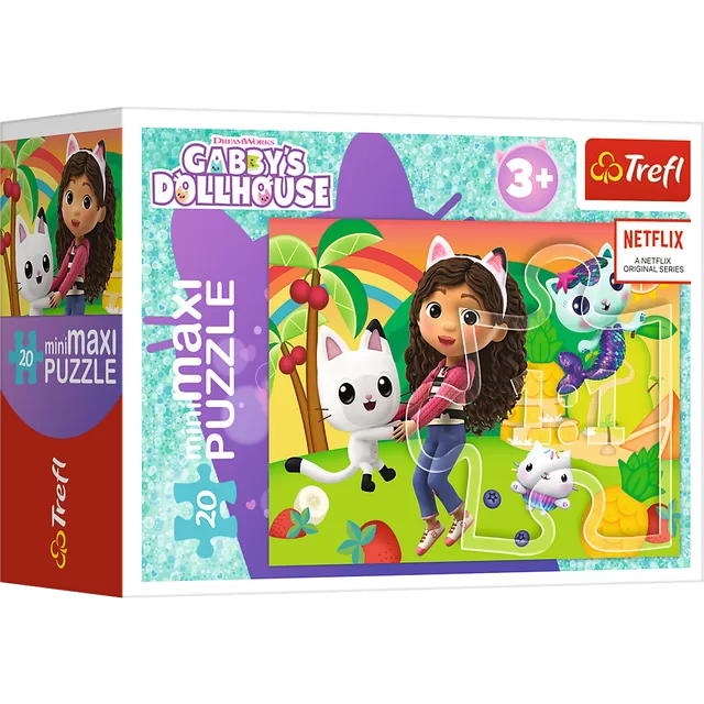 GABBY&acute;S DOLLHOUSE TREFL mini maxi dėlionė 20 det. &ndash; nuotrauka 4