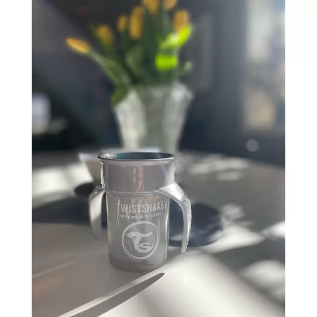 Twistshake gertuvė nuo 6mėn. 360&deg;, pilkas 78930 &ndash; nuotrauka 4