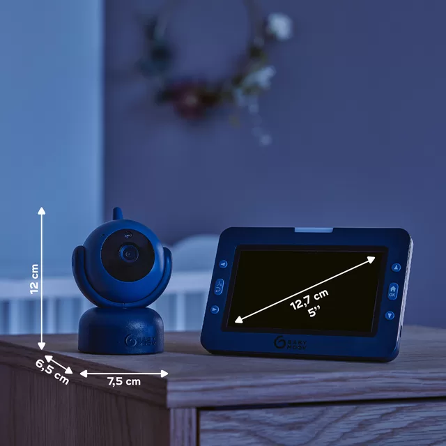Babymoov mobili video auklė kūdikiui sukasi pasikreipia 5&rsquo;&rsquo; YOO MASTER + HD A014435 &ndash; nuotrauka 6