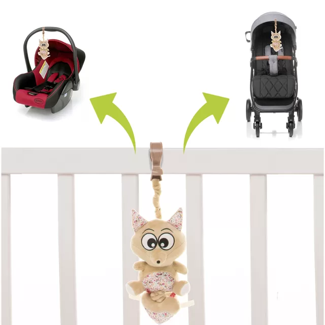 4Baby muzikinis žaislas vežimėliui, lapė, F01 &ndash; nuotrauka 4