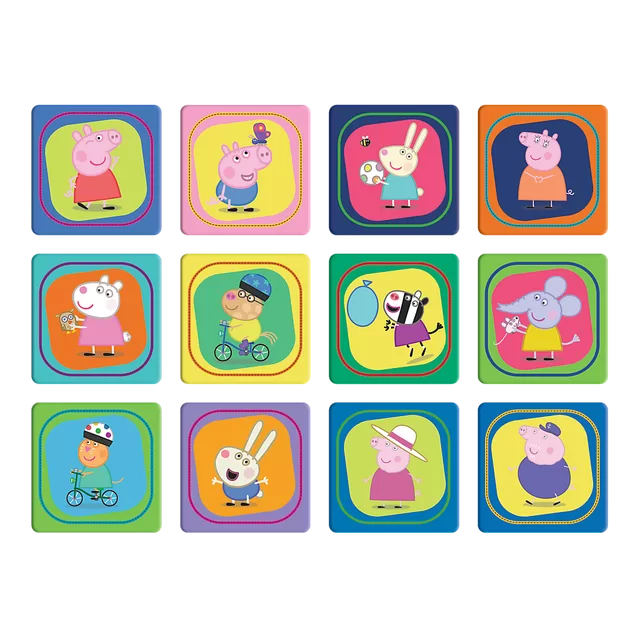 Peppa Pig TREFL 30+ 48+ 24 memo kortelės, dėlionė-žaidimas &bdquo;Pepa&ldquo; &ndash; nuotrauka 2