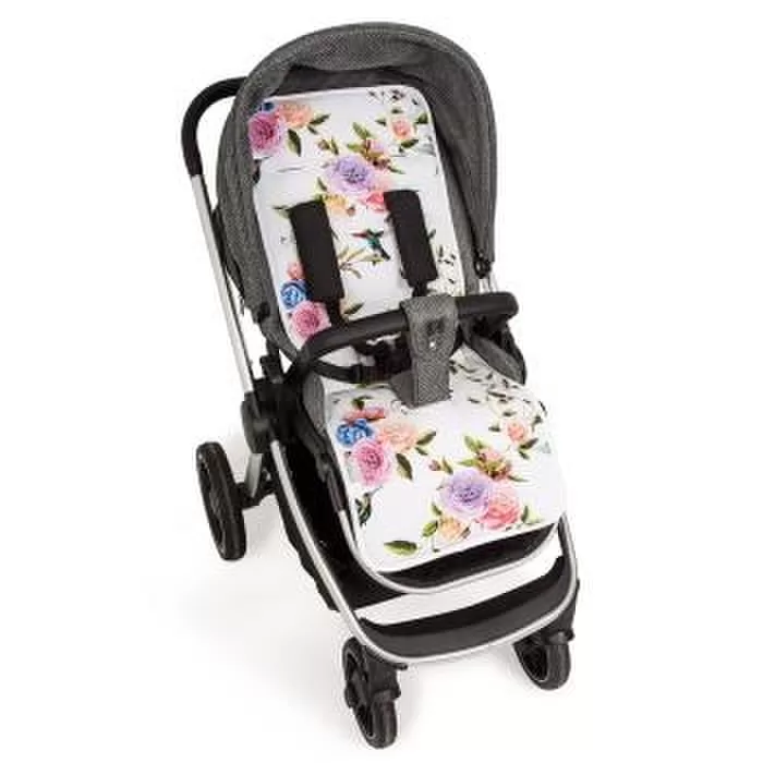 Cebababy Įdėklas vežimėliui dvipusis, 33x85, Flora & Fauna Flores &ndash; nuotrauka 2