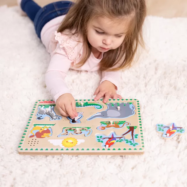MELISSA & DOUG playset Zoo Animal Sound Puzzle &ndash; nuotrauka 9