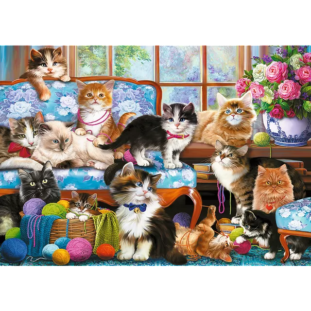 TREFL PUZZLES TREFL Dėlionė &bdquo;Katės&ldquo;, 500 det. &ndash; nuotrauka 2