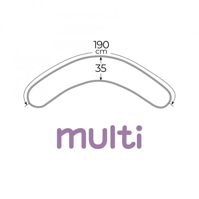 Cebababy maitinimo pagalvė MULTI (190x35), &Scaron;UNIUKAS &ndash; nuotrauka 3