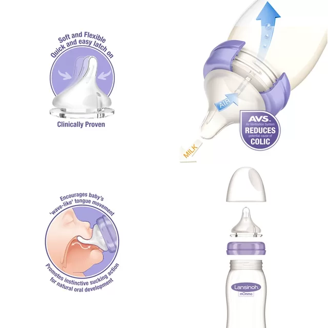Lansinoh maitinimo buteliukas su žinduku mOmma, 160ml &ndash; nuotrauka 5
