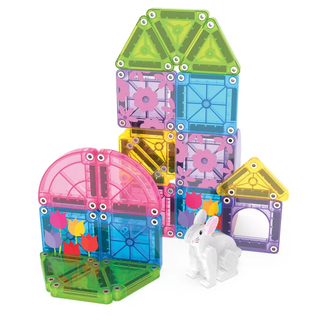 MAGNA-TILES MICROMAGS Kelioninis konstruktorius &bdquo;Spring Garden&ldquo;, 24 det. &ndash; nuotrauka 2