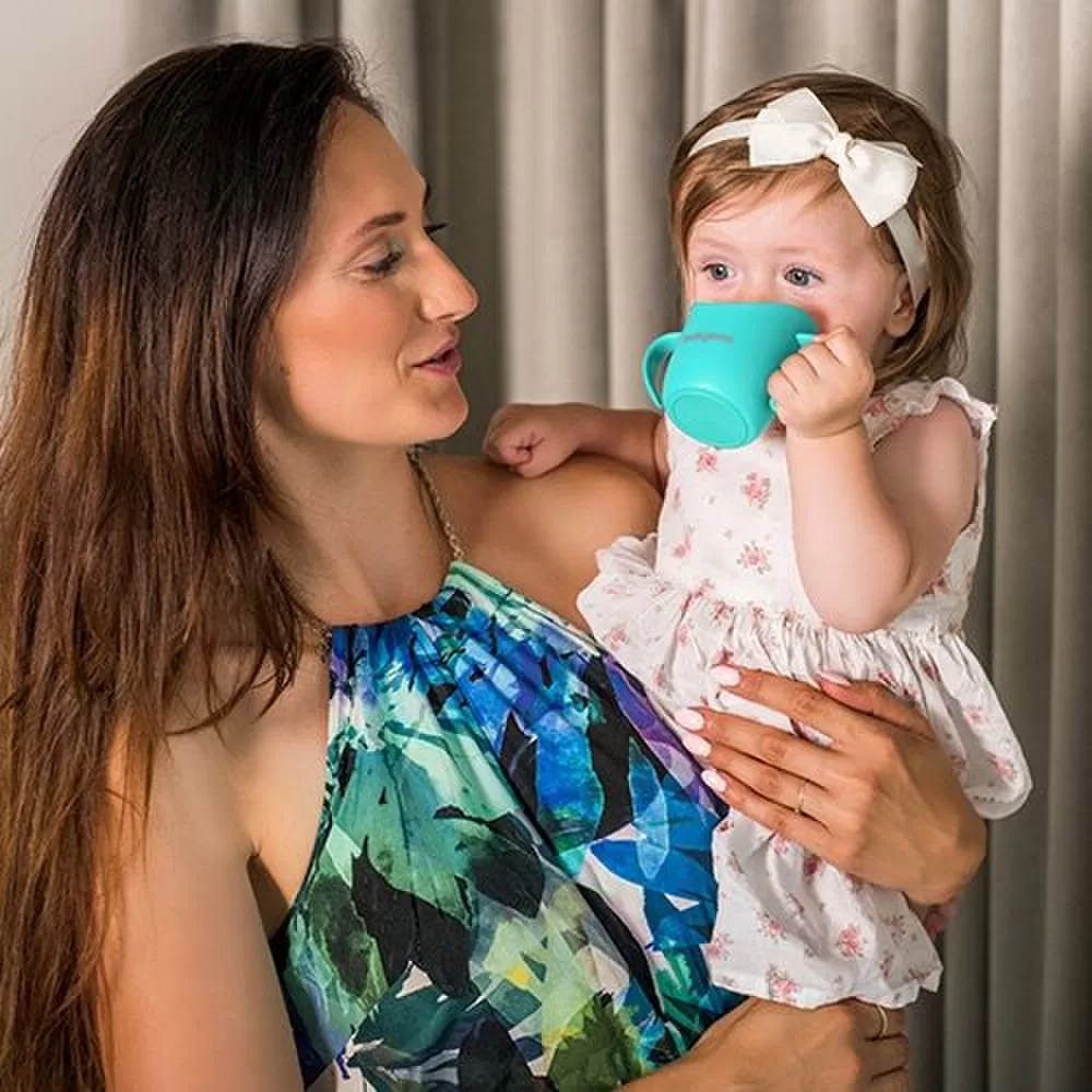 BabyOno ergonomi&scaron;kas mokomasis puodelis mėtinis 1463/06 &ndash; nuotrauka 5