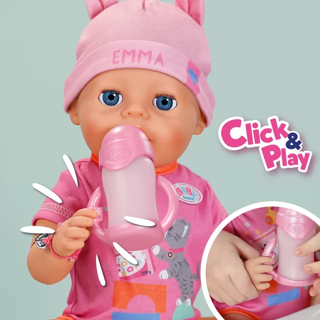 BABY BORN &bdquo;Click and Play&ldquo; lėlė Emma, 43 cm &ndash; nuotrauka 3