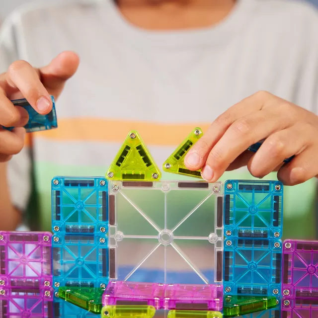 MAGNA-TILES Didelis kelioninis magnetinis konstruktorius &bdquo;Micromags&ldquo;, 55 det. &ndash; nuotrauka 4