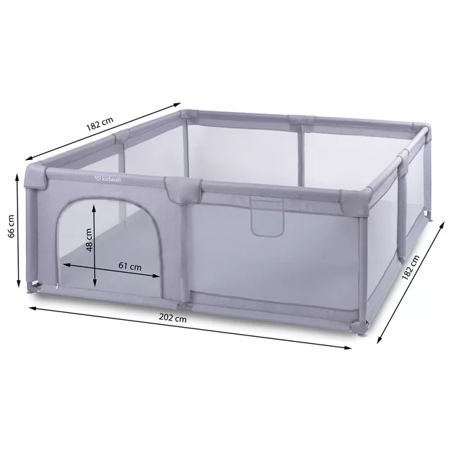 Kidwell vaikų žaidimų aik&scaron;telė FANKO Gray 120x200 &ndash; nuotrauka 3
