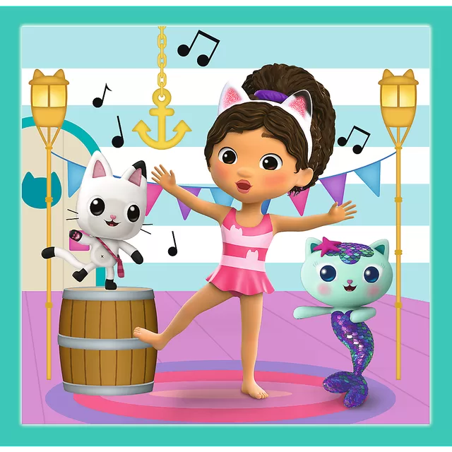 GABBY&acute;S DOLLHOUSE TREFL 3 dėlionių rinkinys &ndash; nuotrauka 4