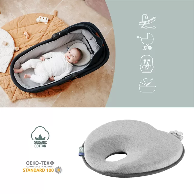Babymoov pagalvė kūdikiui &scaron;irdelė Lovenest pilka A050229 &ndash; nuotrauka 4